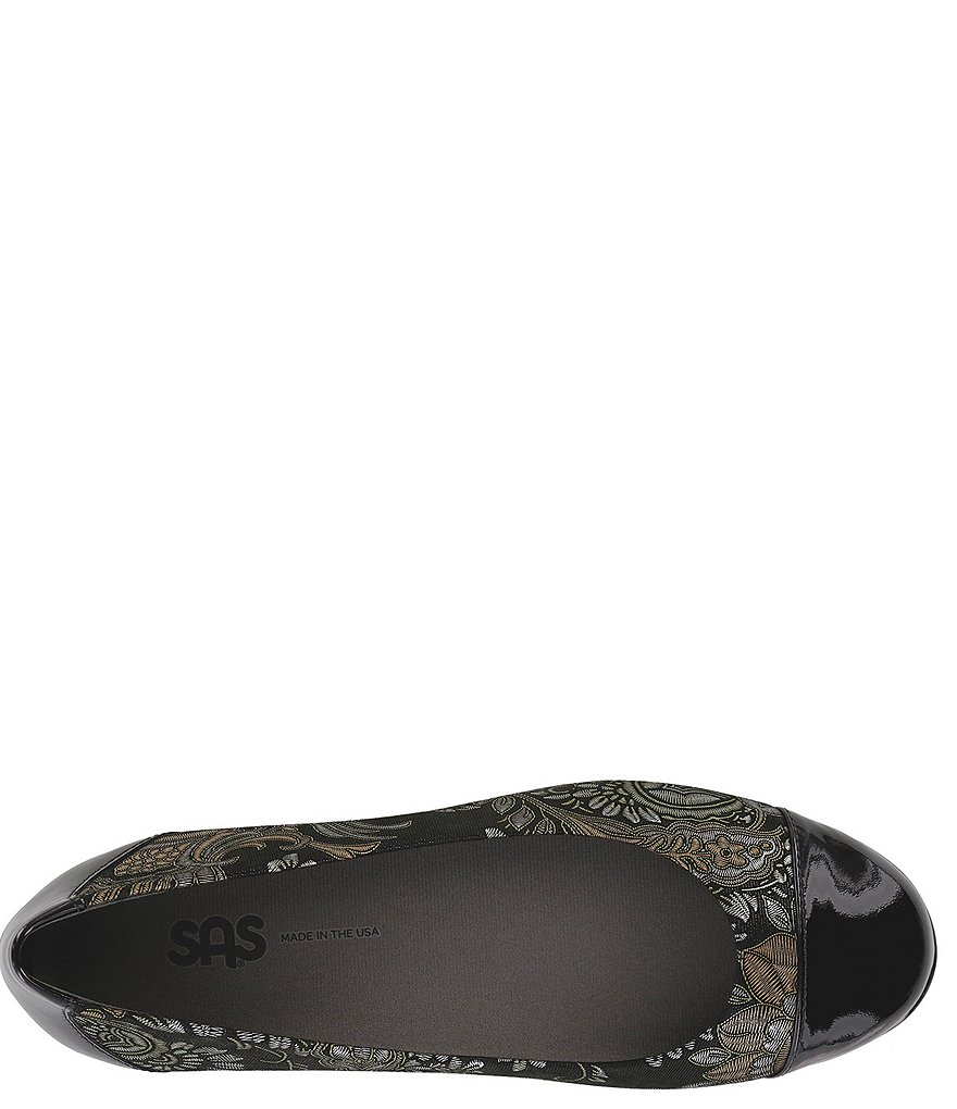 SAS Scenic Print Cap Toe Ballet Flat