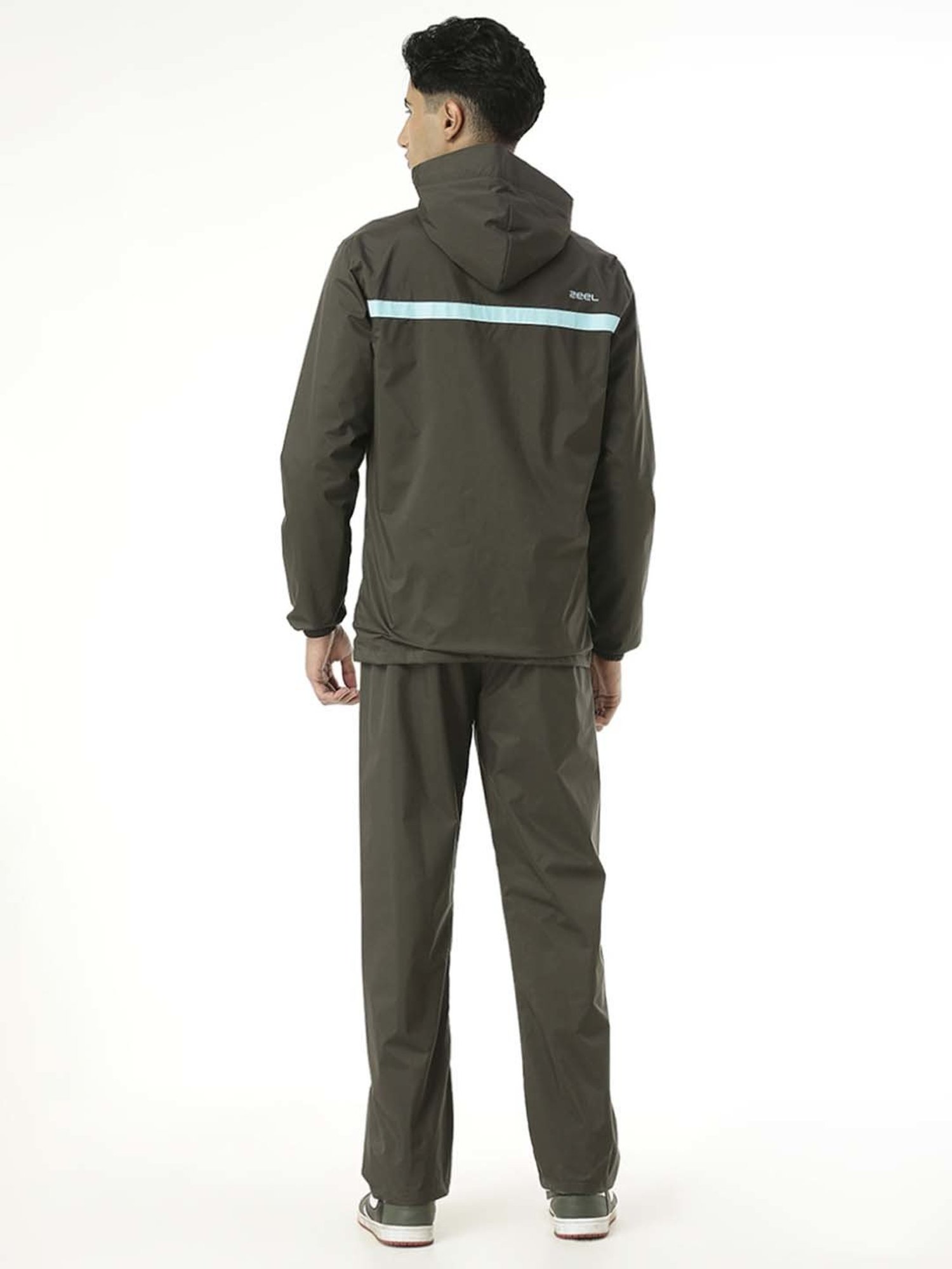 Zeel Olive Green Raincoat Set