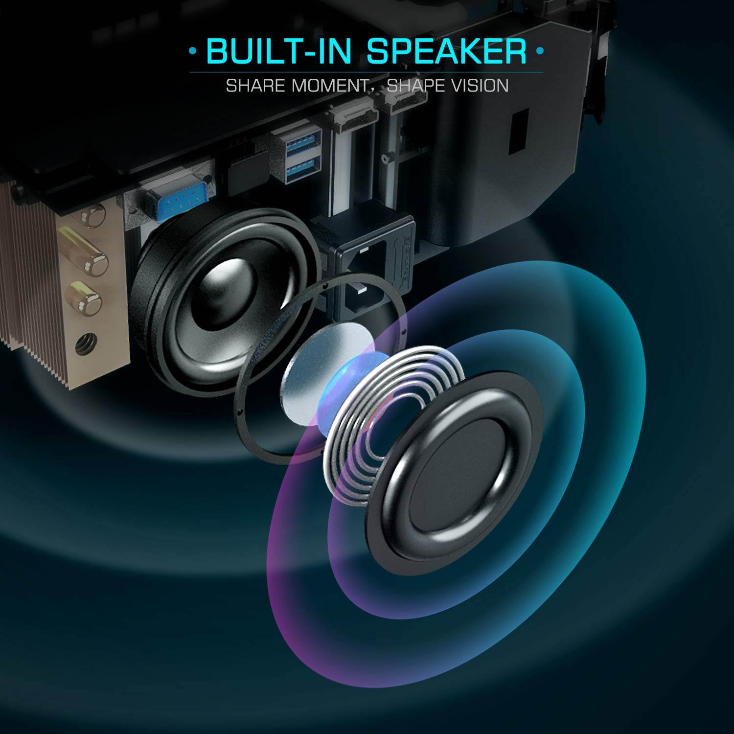 VANKYO Performance V600 Native 1080P LED Projector, HDMI Projector with 300&rdquo;Display Compatible TV Stick, HDMI, VGA, USB, Xbox, Laptop, iPhone Android for PowerPoint Presentation