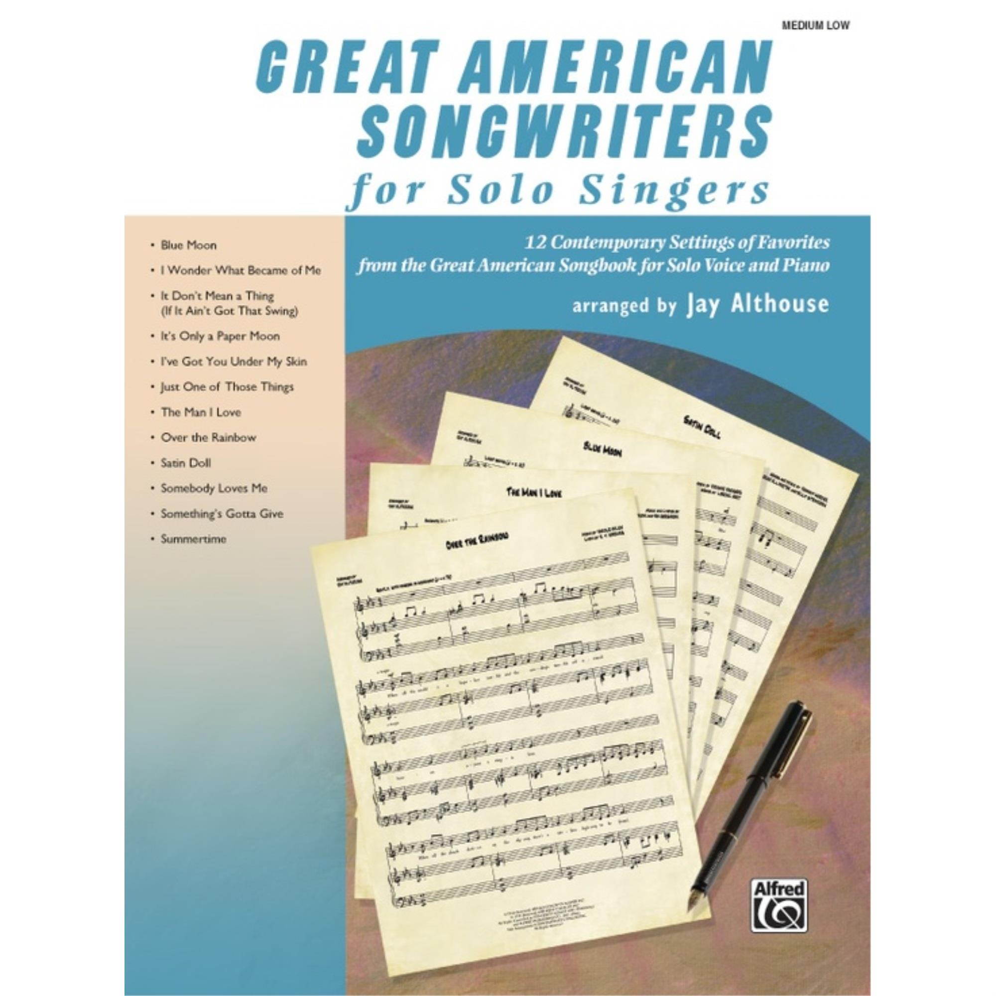 Alfred Great American Songwriters for Solo Singers (Medium Low Voice)