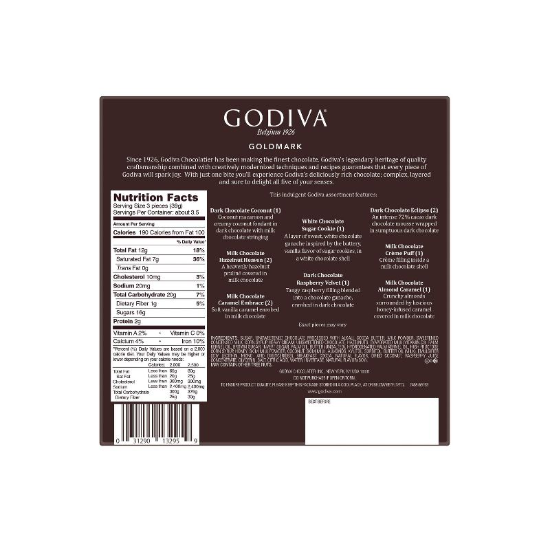 Godiva Assorted Goldmark Chocolate Giftbox - 11pc