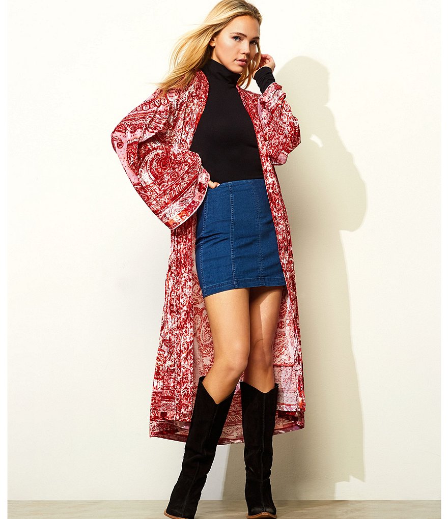 Free People We the Free Denim Modern Femme Mini Skirt