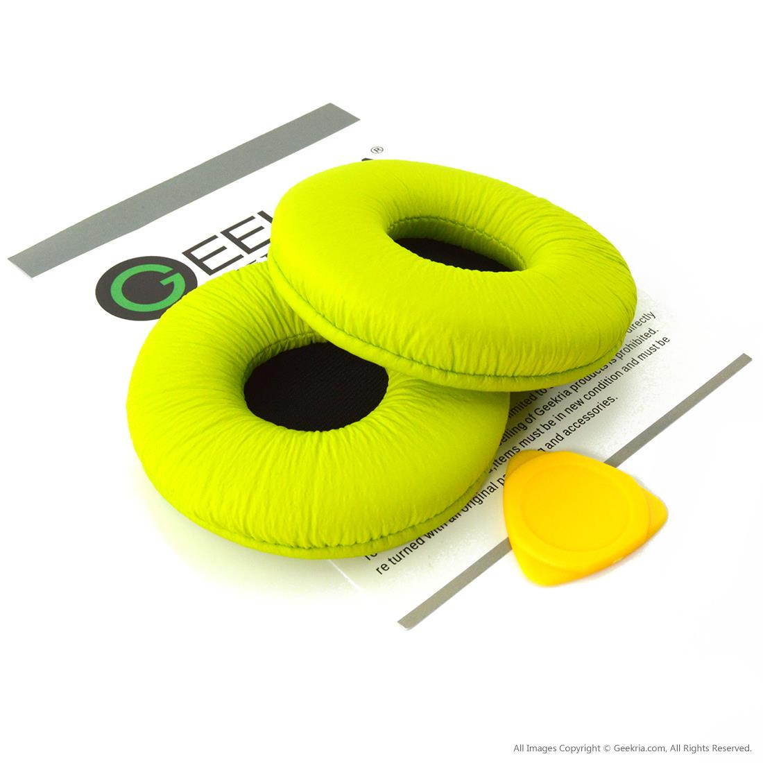 Geekria Earpad for SONY MDR-PQ2, AKG K518, K518DJ, K518LE Headphones Ear Pad / Ear Cushion / Ear Cups / Ear Cover / Earpads Repair Parts (Green)