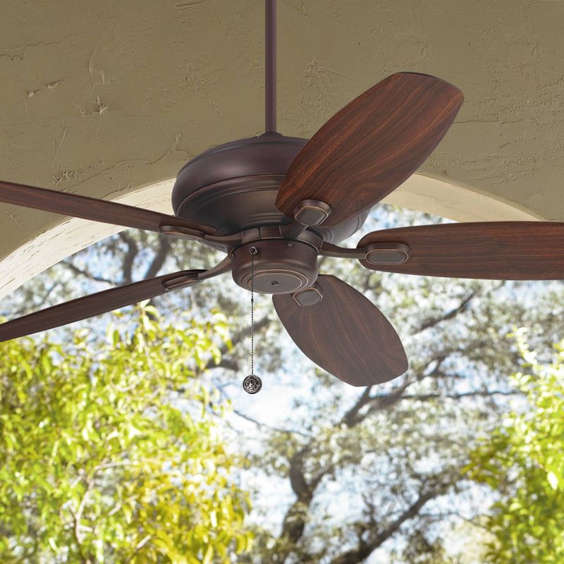 52" Monte Carlo Centro Max Roman Bronze Pull Chain Ceiling Fan