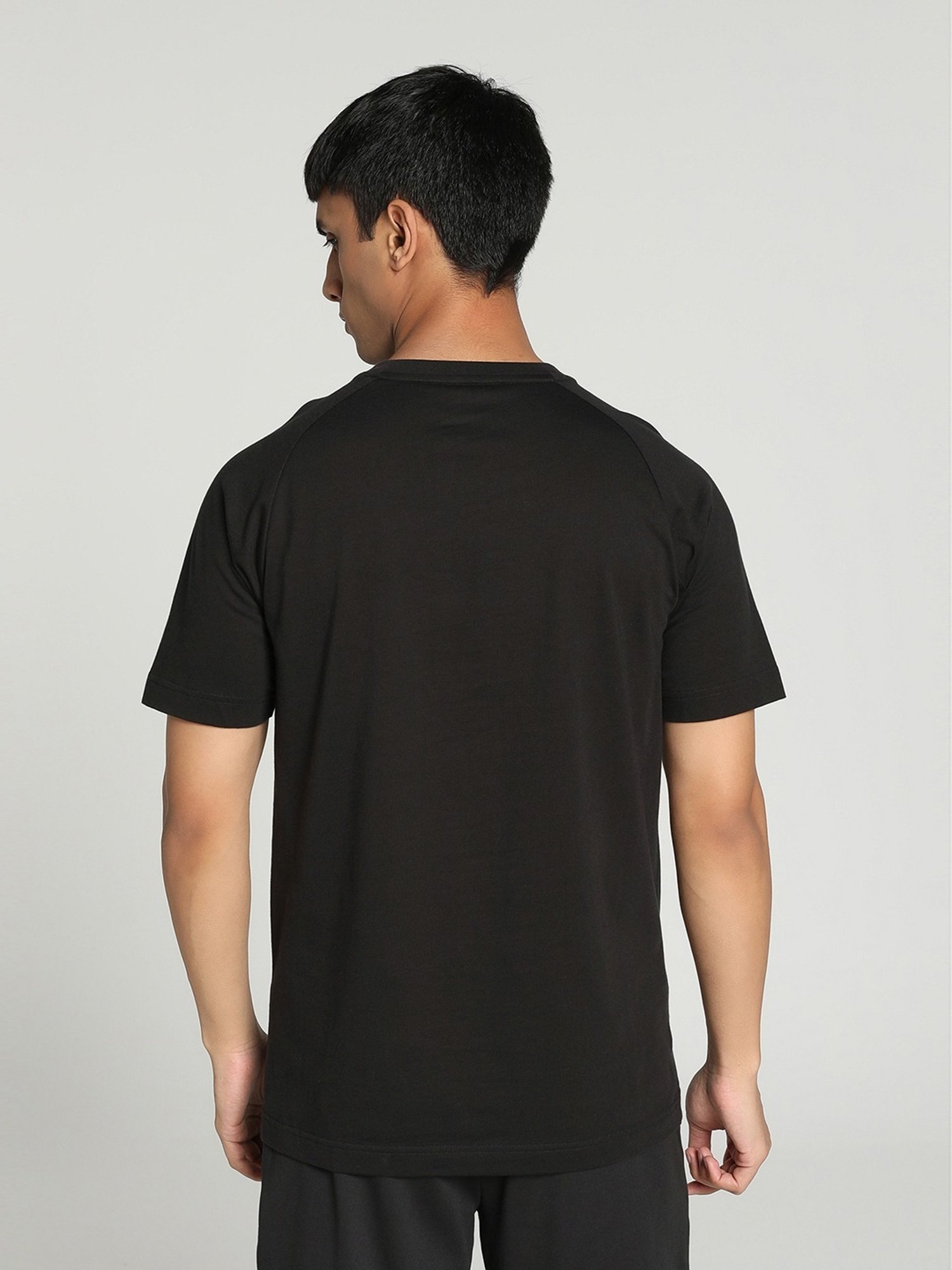 Puma Mercedes-AMG Petronas Motorsport Black Cotton Regular Fit Sports T-Shirt