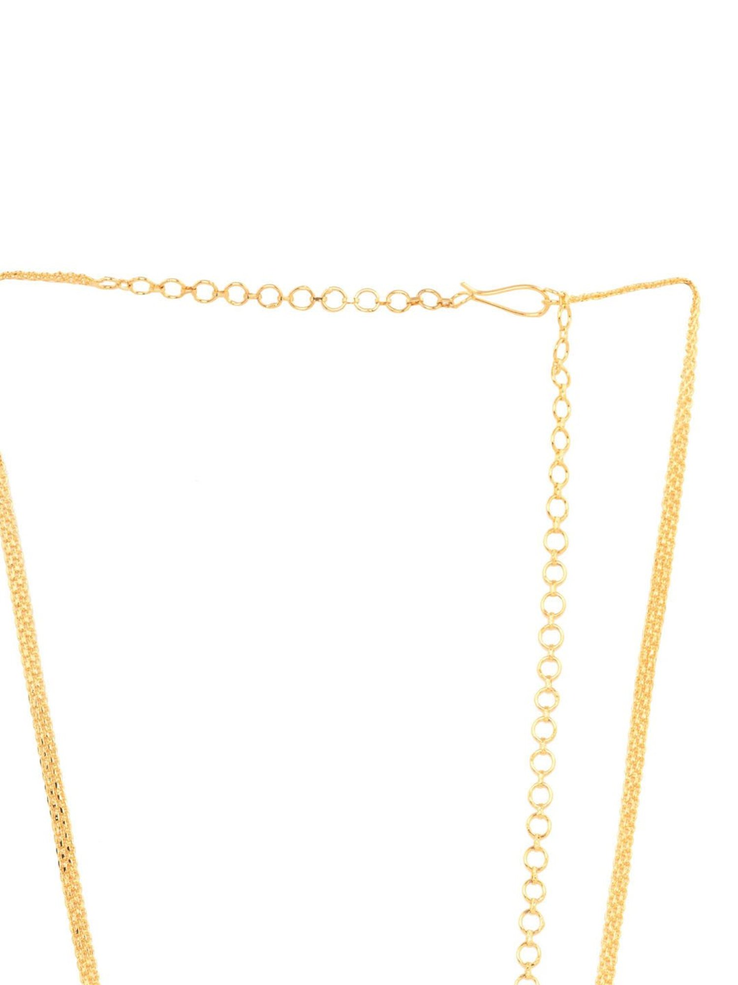 Saraf Rs Jewellery Red & Green Gold Plated  Floral &Peacock Motif  Temple Kamarbandh