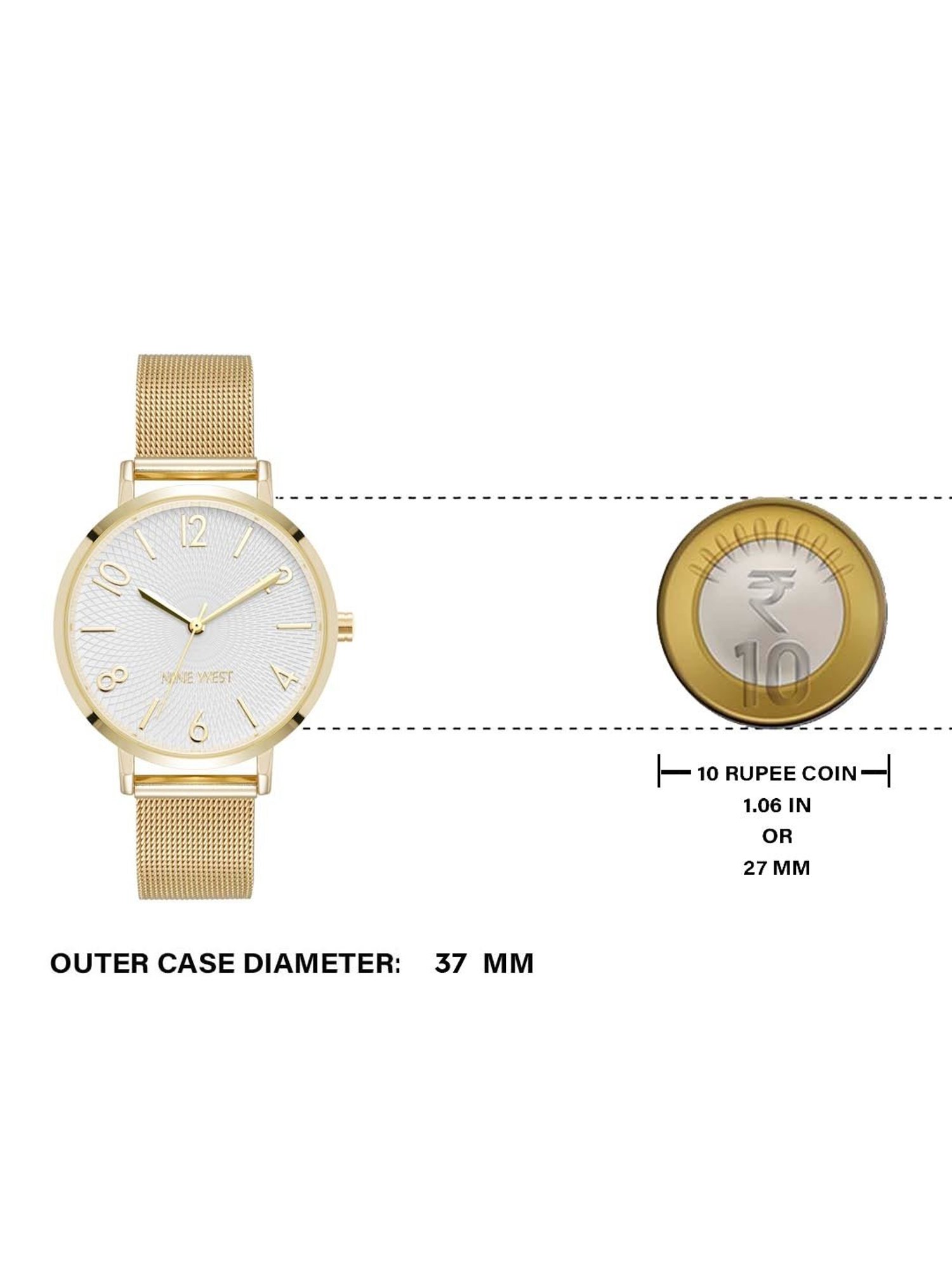 Nine West NW-3062SVGB Analog Watch for Women