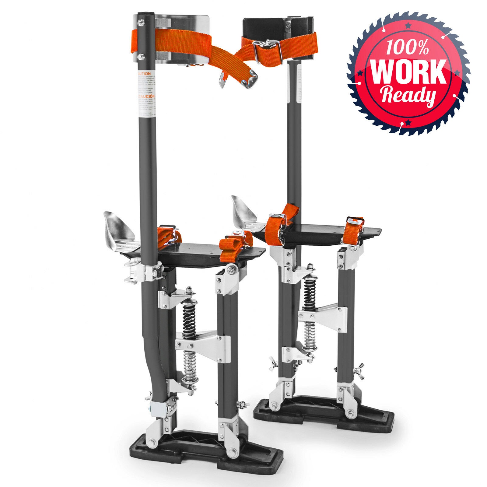 Magnesium Drywall Stilts Painters Walking Finishing Tools-Adjustable 24"- 40"