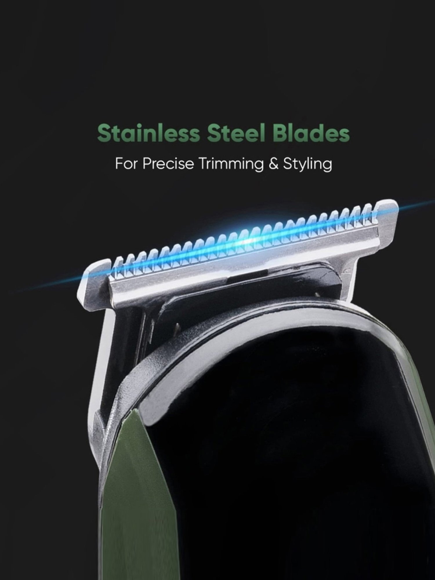 Vega Trimmer Men with Design & T Blade, (VHTH-35) - Black