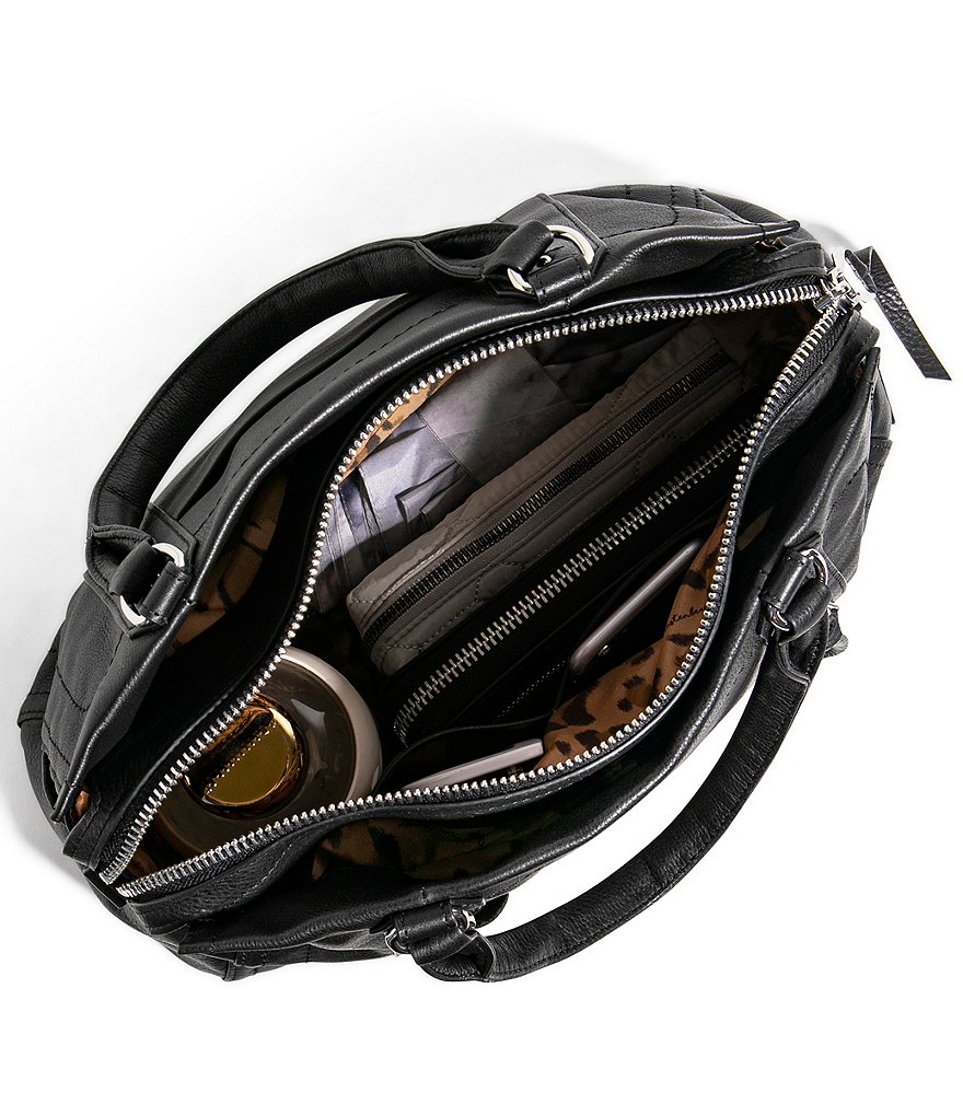 Aimee Kestenberg Zip Me Up Triple Entry Satchel Bag