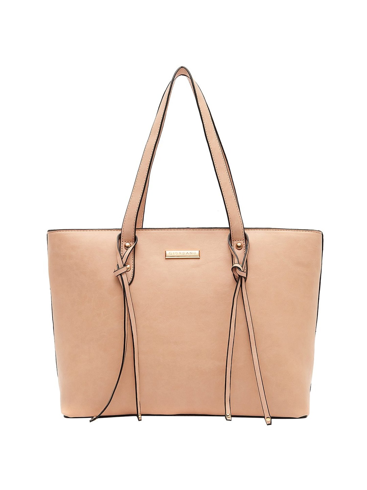 Giordano Capsule Blush Pink Solid Medium Shoulder Handbag