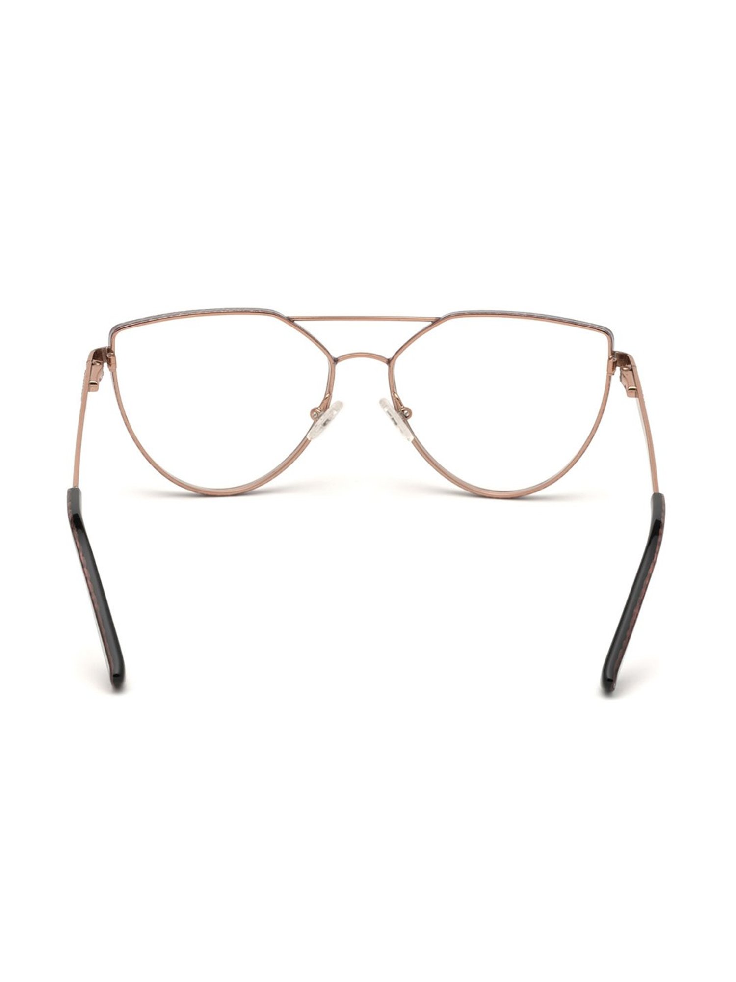 Guess Rose Gold Beveled Eye Frames for Women