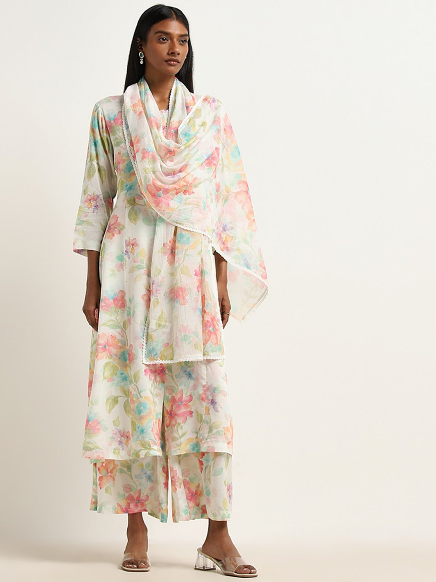 Stylum Multicolor Block Print Dupatta