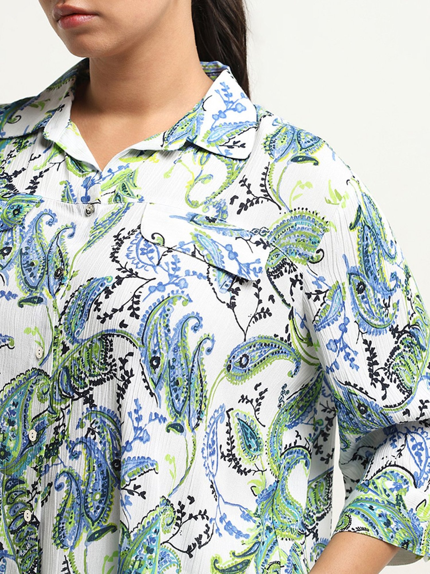 Gia by Westside Multicolor Paisley Design Blouse