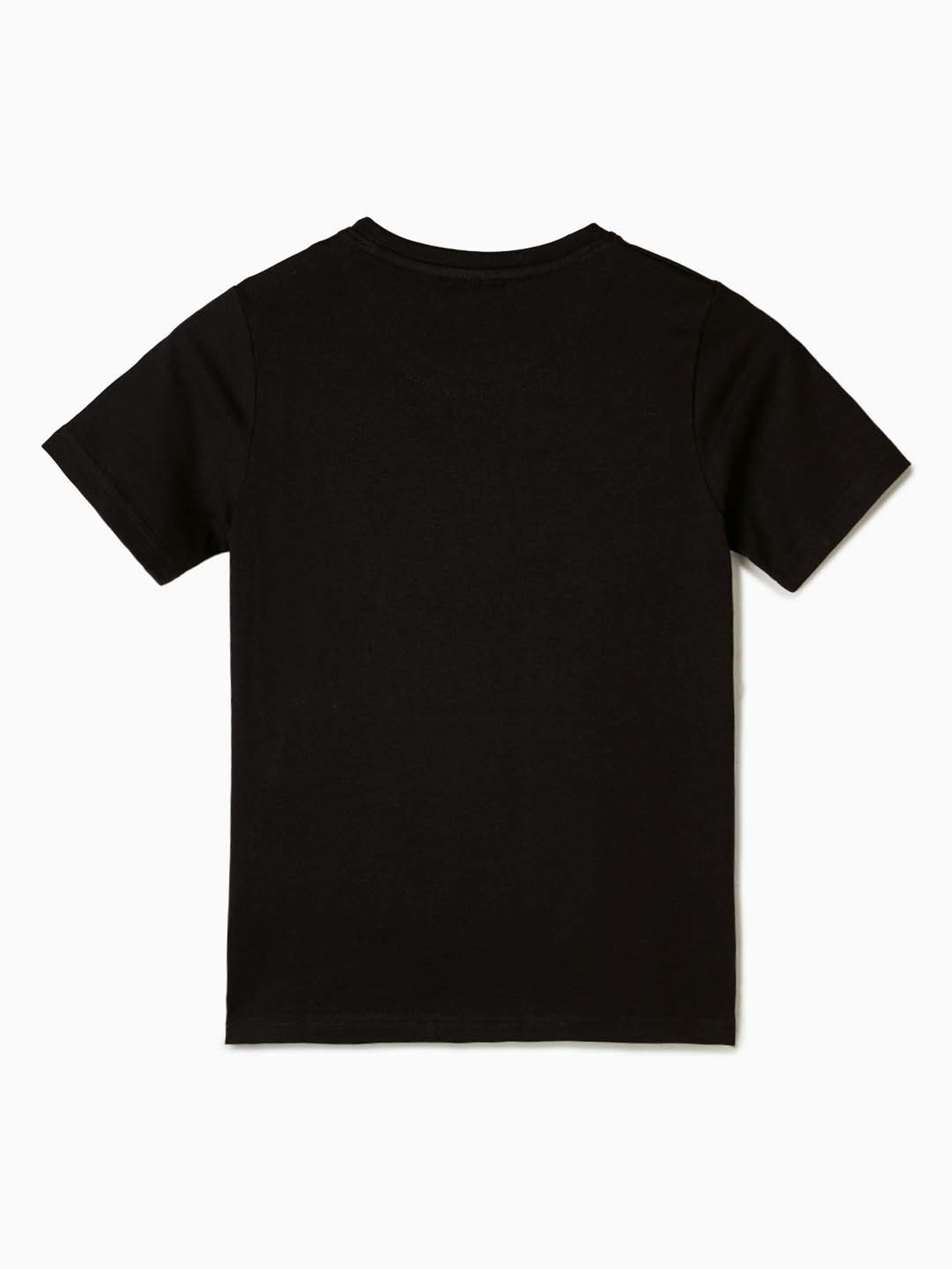 The Souled Store Kids Black Cotton Printed T-Shirt