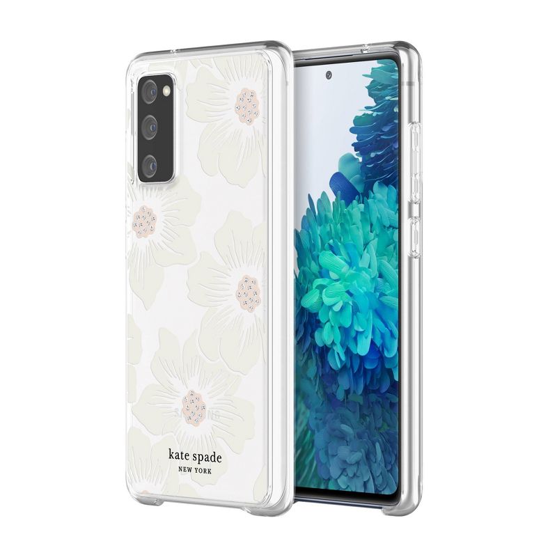 Kate Spade New York Samsung Galaxy S20 FE 5G Phone Case Hollyhock Floral - Cream/Clear