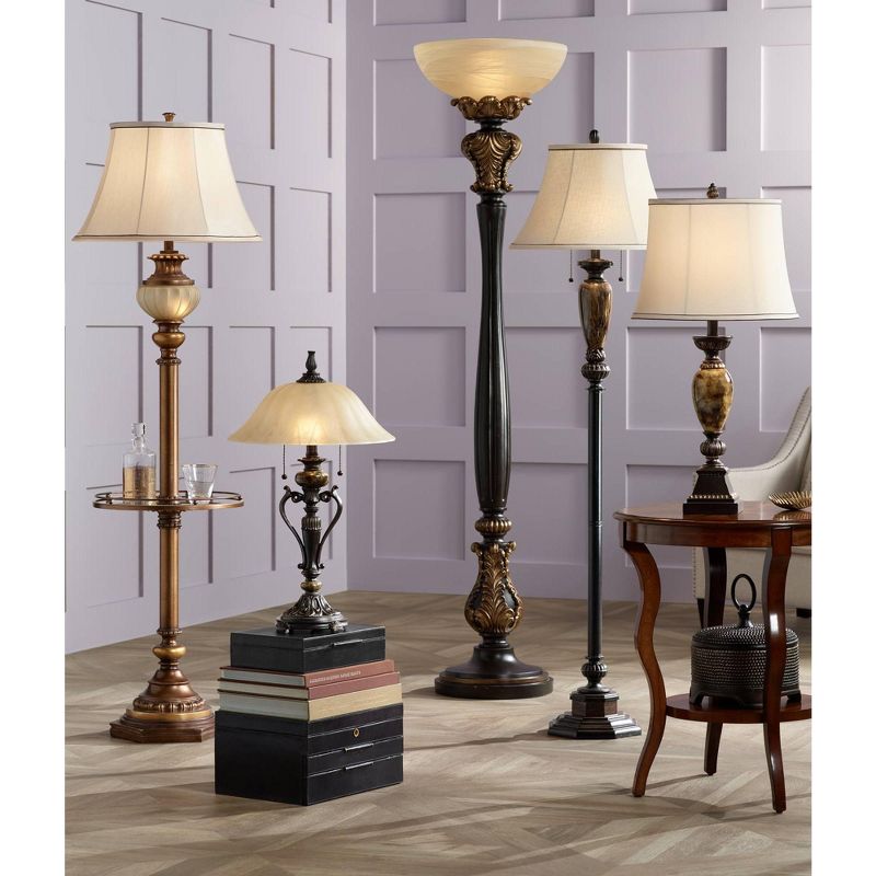 Kathy Ireland Home Mulholland 30" Marbleized Table Lamp