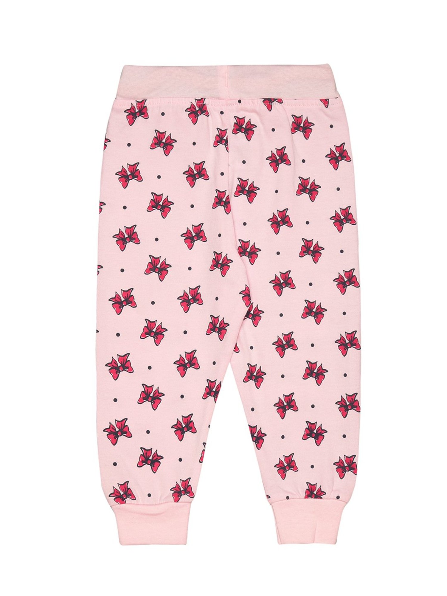 Bodycare Kids Light Pink Printed Trackpants