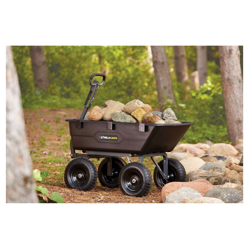 Gorilla Carts Steel Utility Garden Cart with Removable Sides Capacity