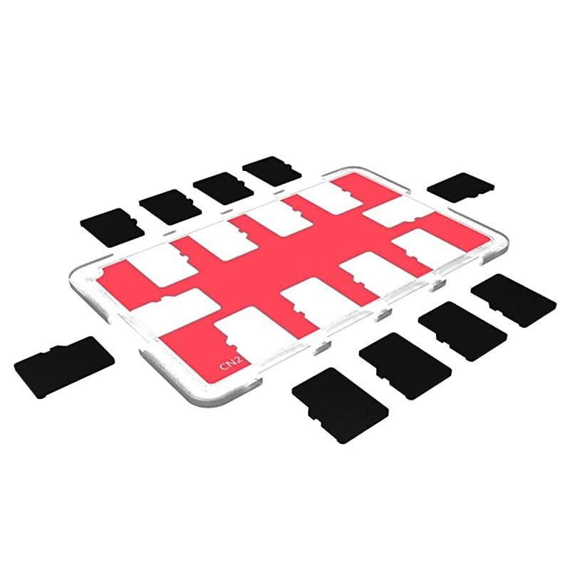 Slots Memory Card Case Holder Storage Organizer for Micro SD Cards Slim UltraThin Credit Card Size Lightweight Portable TF MSD Memory Card Storage