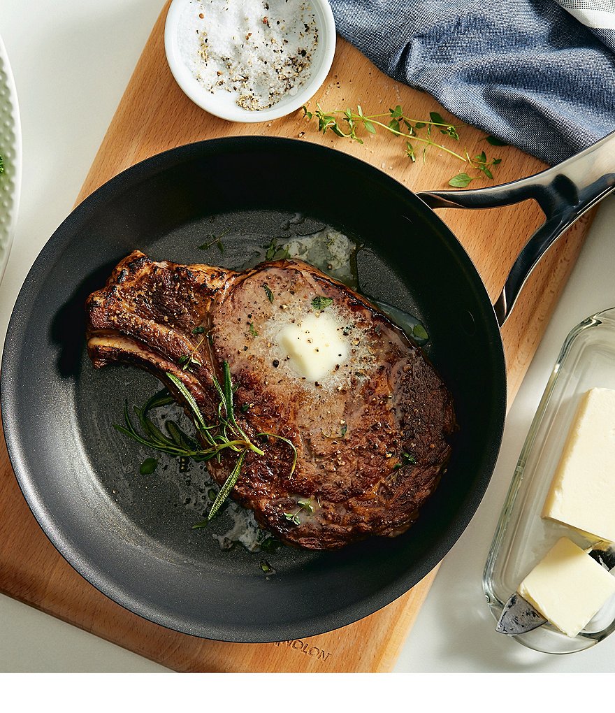 Anolon Nouvelle Copper Luxe Hard-Anodized Nonstick Skillet Twin Pack