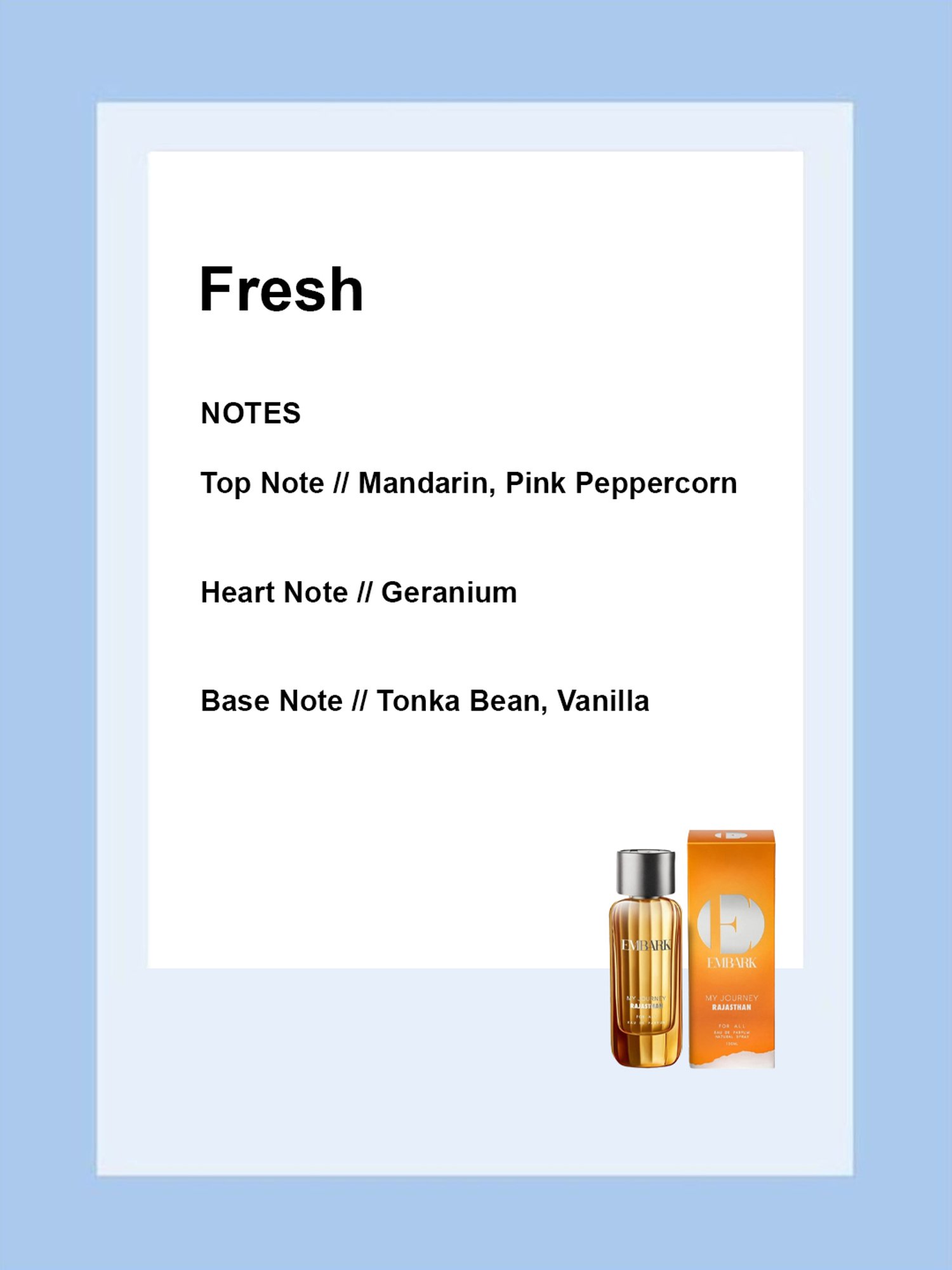 Embark My Journey Rajasthan Eau de Parfum - 100 ml