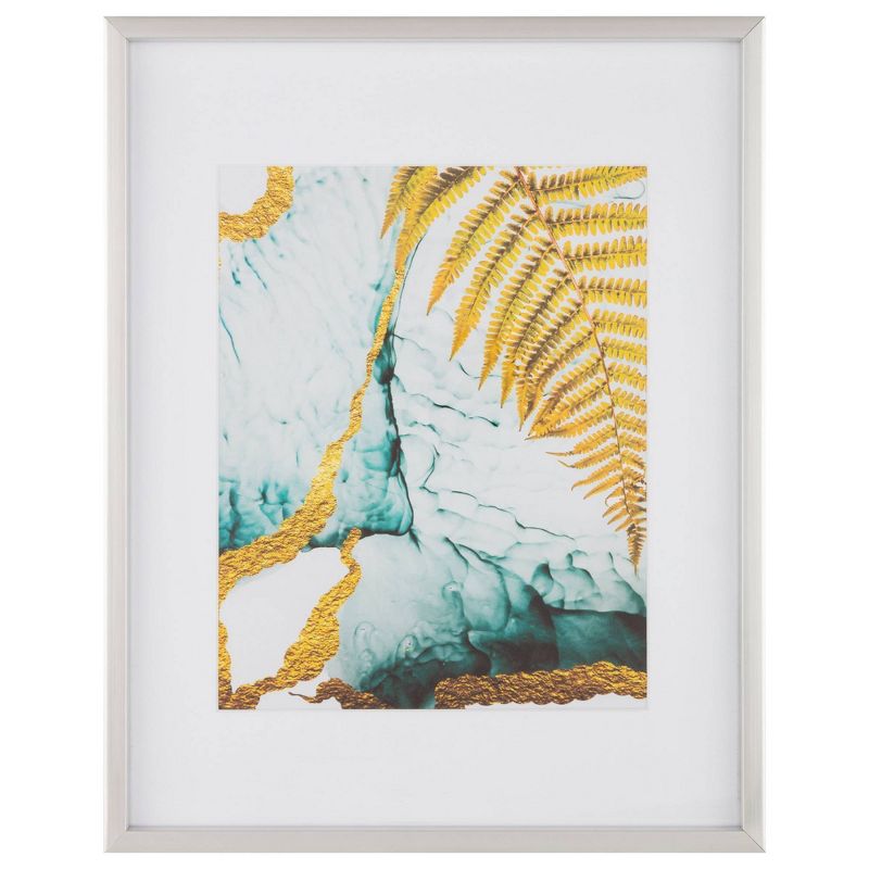 8pc Gallery Wall Frame Set with Decorative Art Prints and Hanging Template Silver - Gallery Solutions