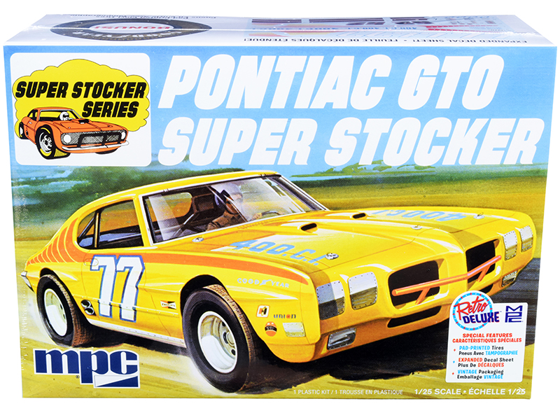Level 4 Model Kit 1969 Pontiac GTO 2-in-1 Kit 1/24 Scale Model by Revell