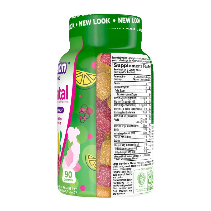 Vitafusion PreNatal Multivitamin Dietary Supplement Gummies - Lemon & Raspberry Lemonade - 90ct