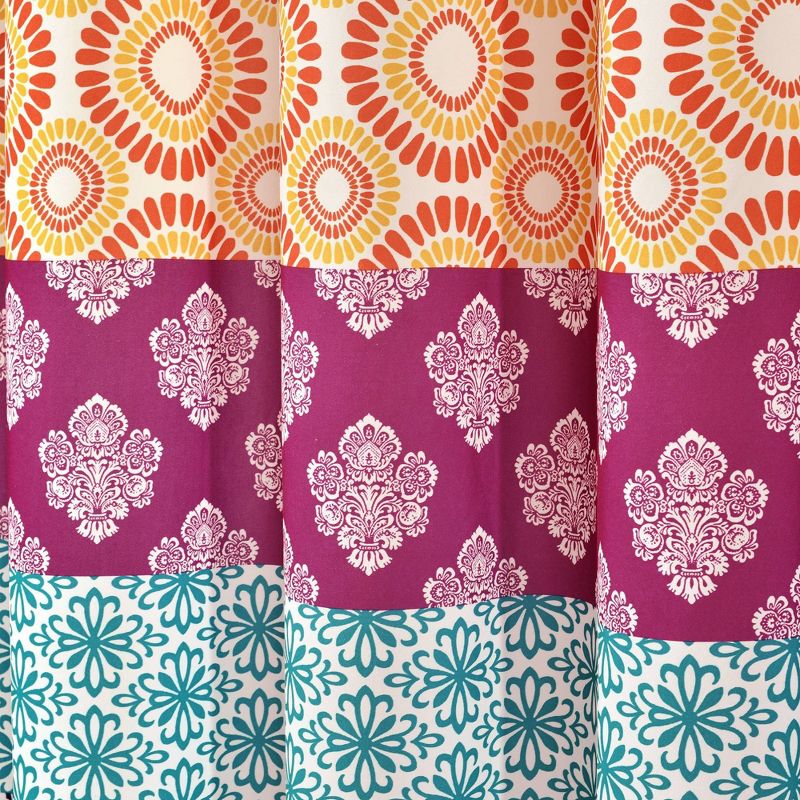 Bohemian Striped Shower Curtain Orange - Lush Décor