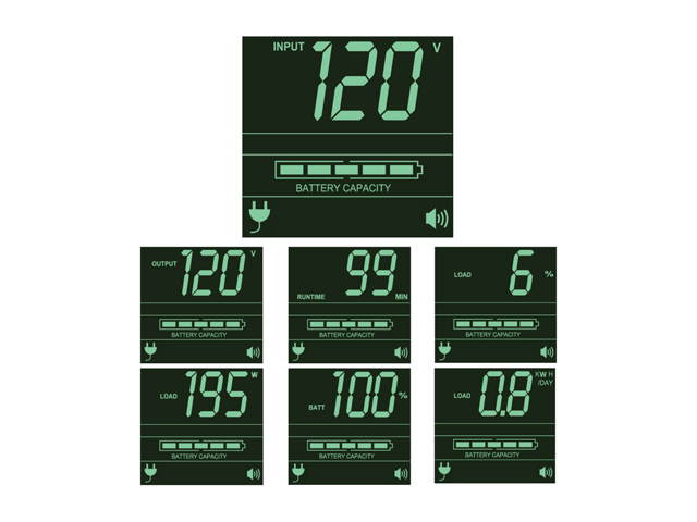 SmartPro 120V 1000VA 800W Line-Interactive Sine Wave UPS, 2U, WEBCARDLX, LCD, USB, DB9, 6 Outlets