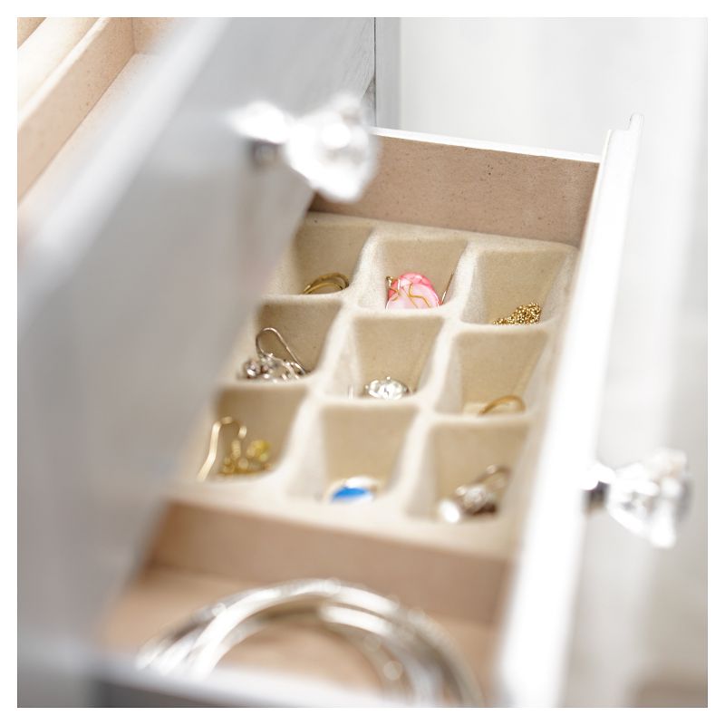 Crystal Jewelry Armoire Silver - Hives & Honey