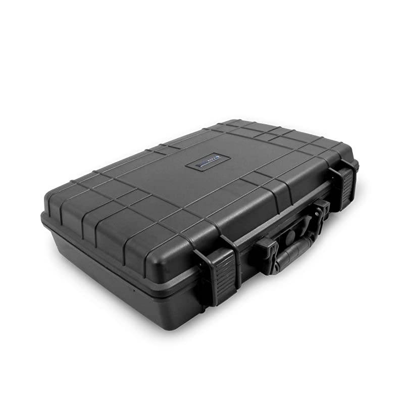 Waterproof Mixer Carry Case Fits Rode Rodecaster Pro Podcast Production Studio and Adapter Hard Carry Case With Padded Foam