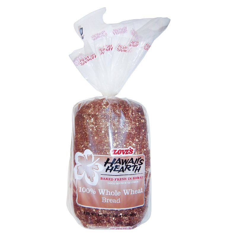 Love's Hawaii Heart 100% Whole Wheat Bread - 24oz