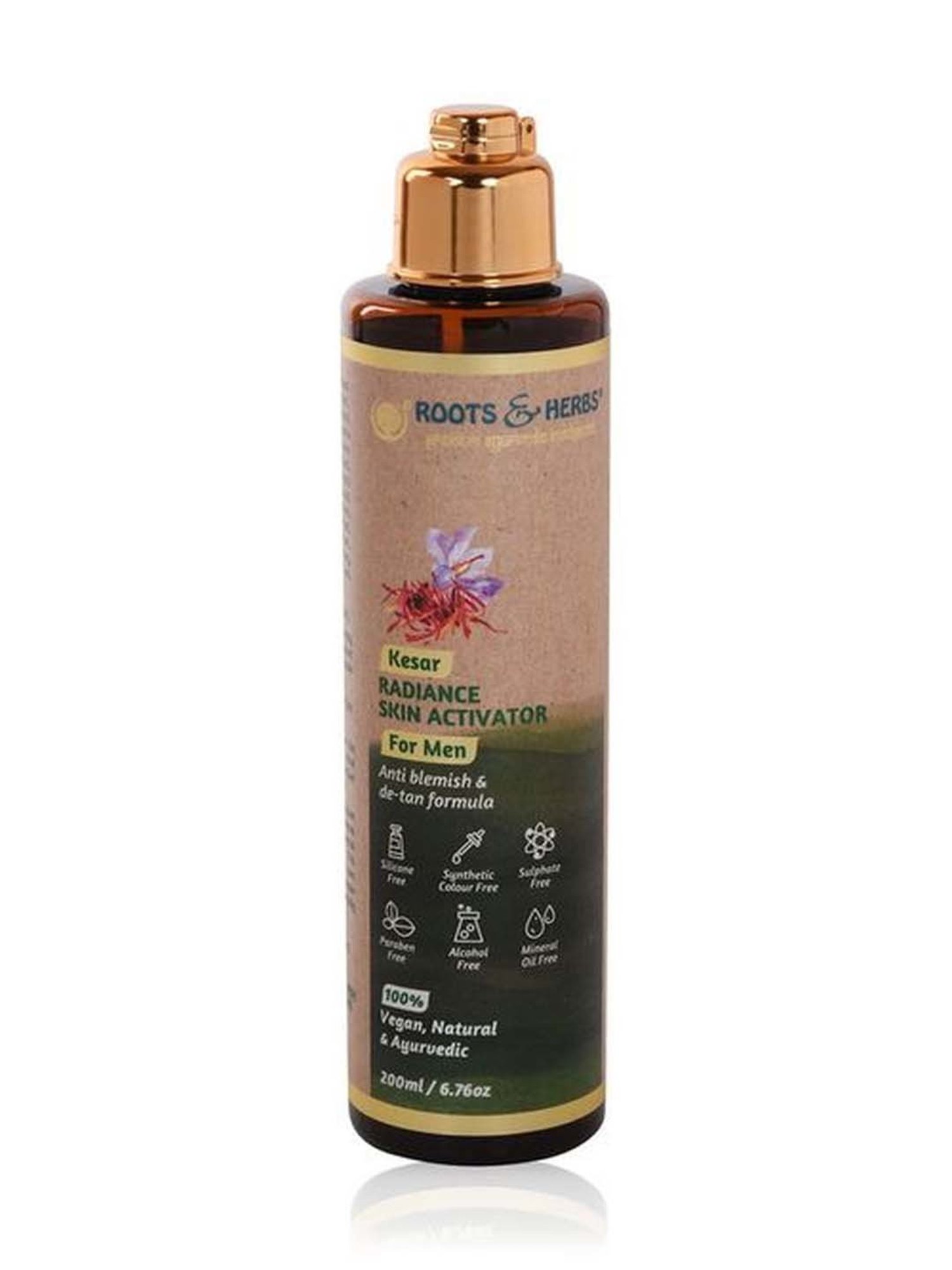 ROOTS AND HERBS Kesar Radiance Enhancing Skin Activator - 220 ml