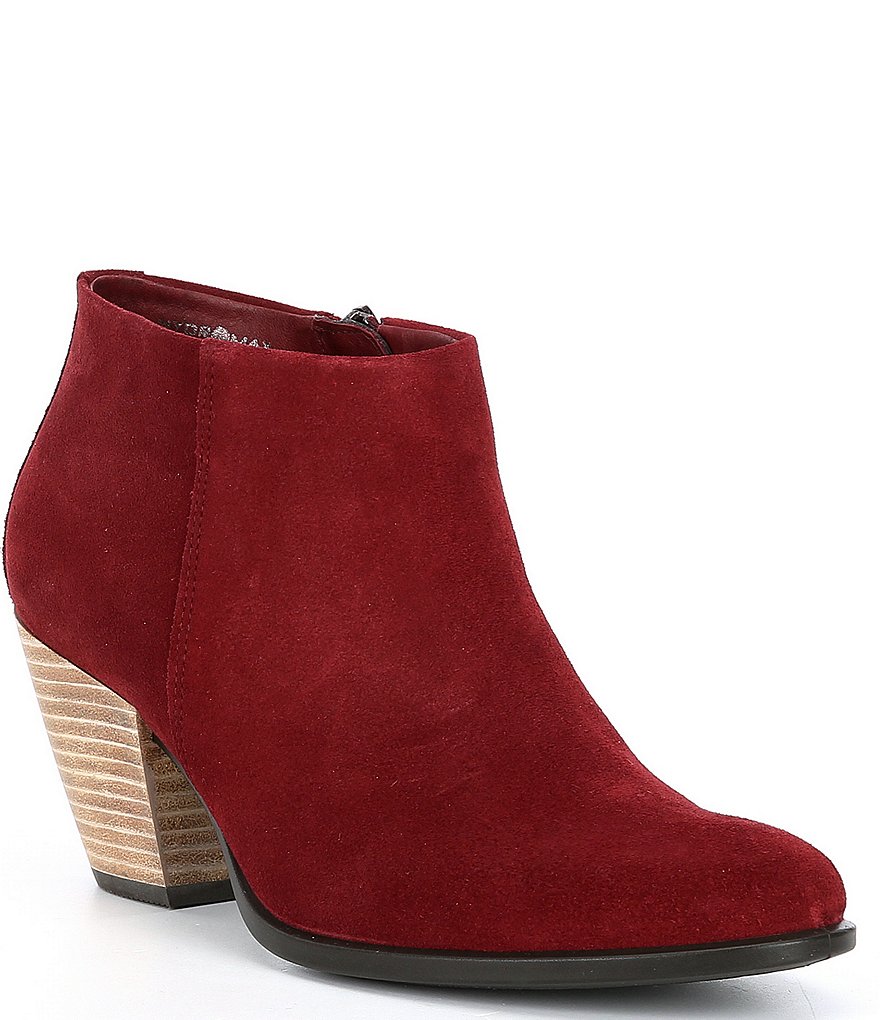 ECCO Shape 55 Western Water Repellent Suede Ankle Boots