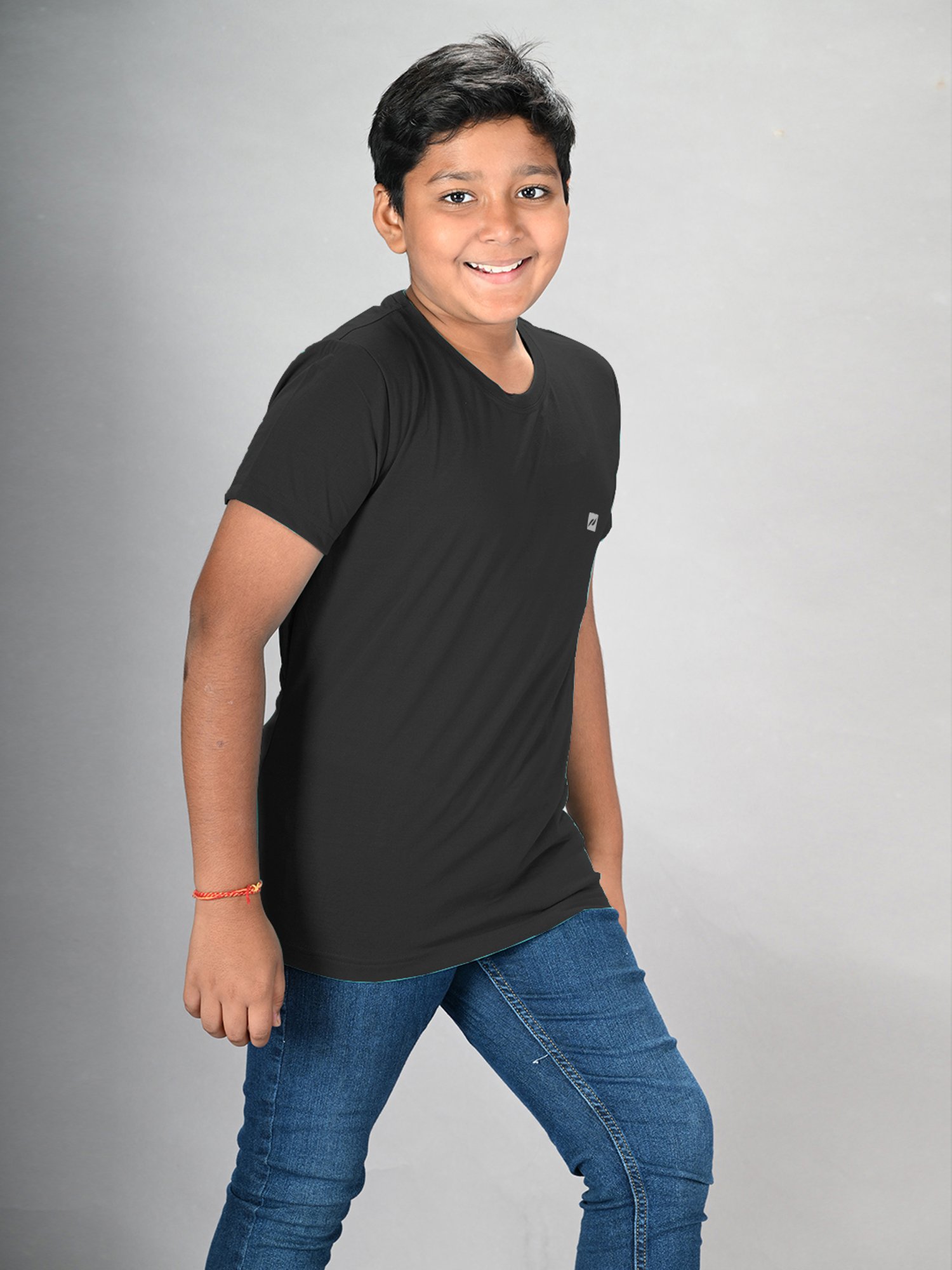 Lux Nitro Boys Blue Solid T-Shirt (Pack Of 3)