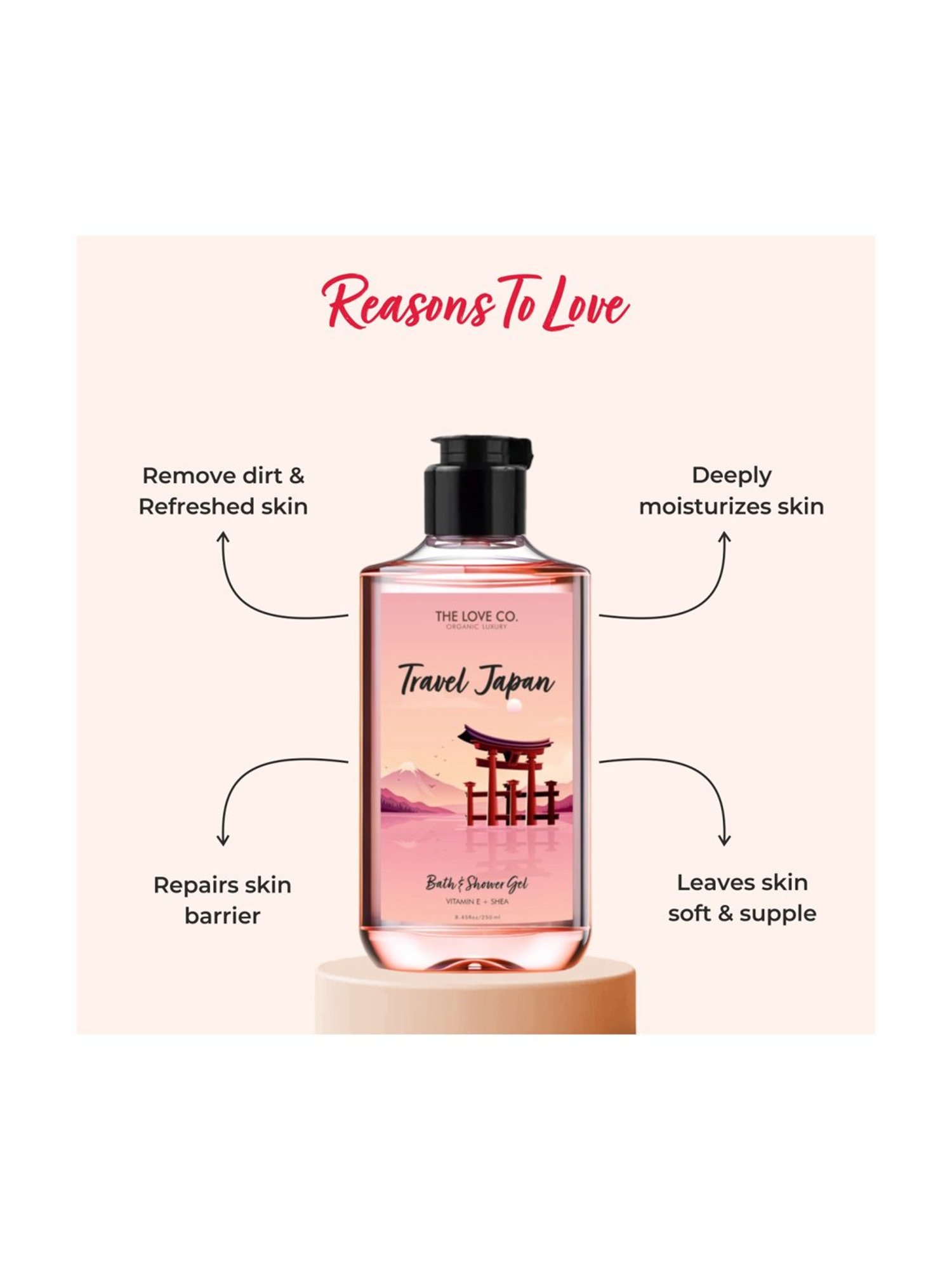 The Love Co. Travel Japan Body Wash - 250 ml