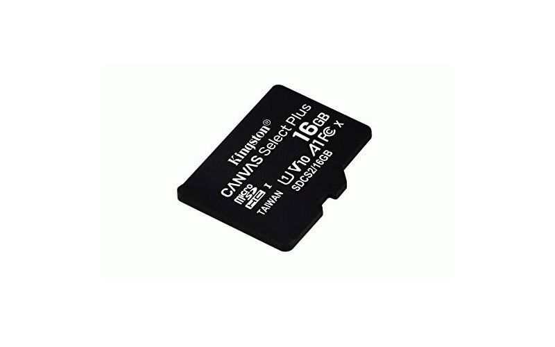 Kingston Digital 16GB MICSDHC CNVS Select Plus 100R A1
