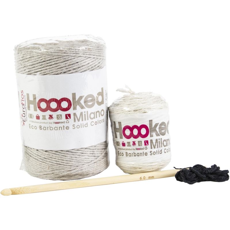 Hoooked Donkey Joe Yarn Kit W/Eco Barbante Yarn-Biscuit