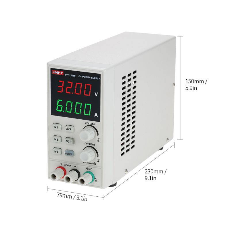 UNI-T Switching DC Power Supply 4 Digits Display LED 0-32V 0-6A High Precision Adjustable Mini Power Supply AC 220V 50Hz