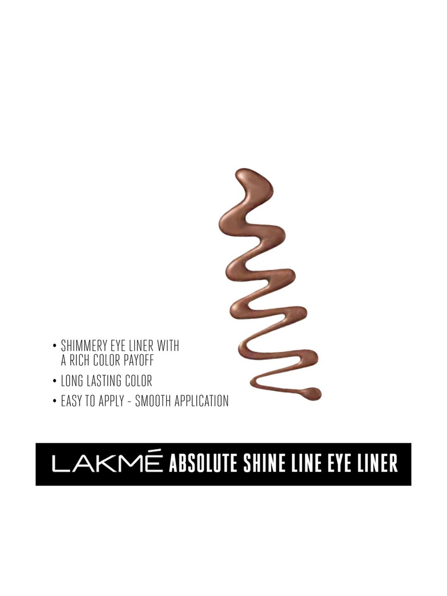 Lakme Absolute Shine Line Eyeliner Shimmer Bronze 4.5 ml