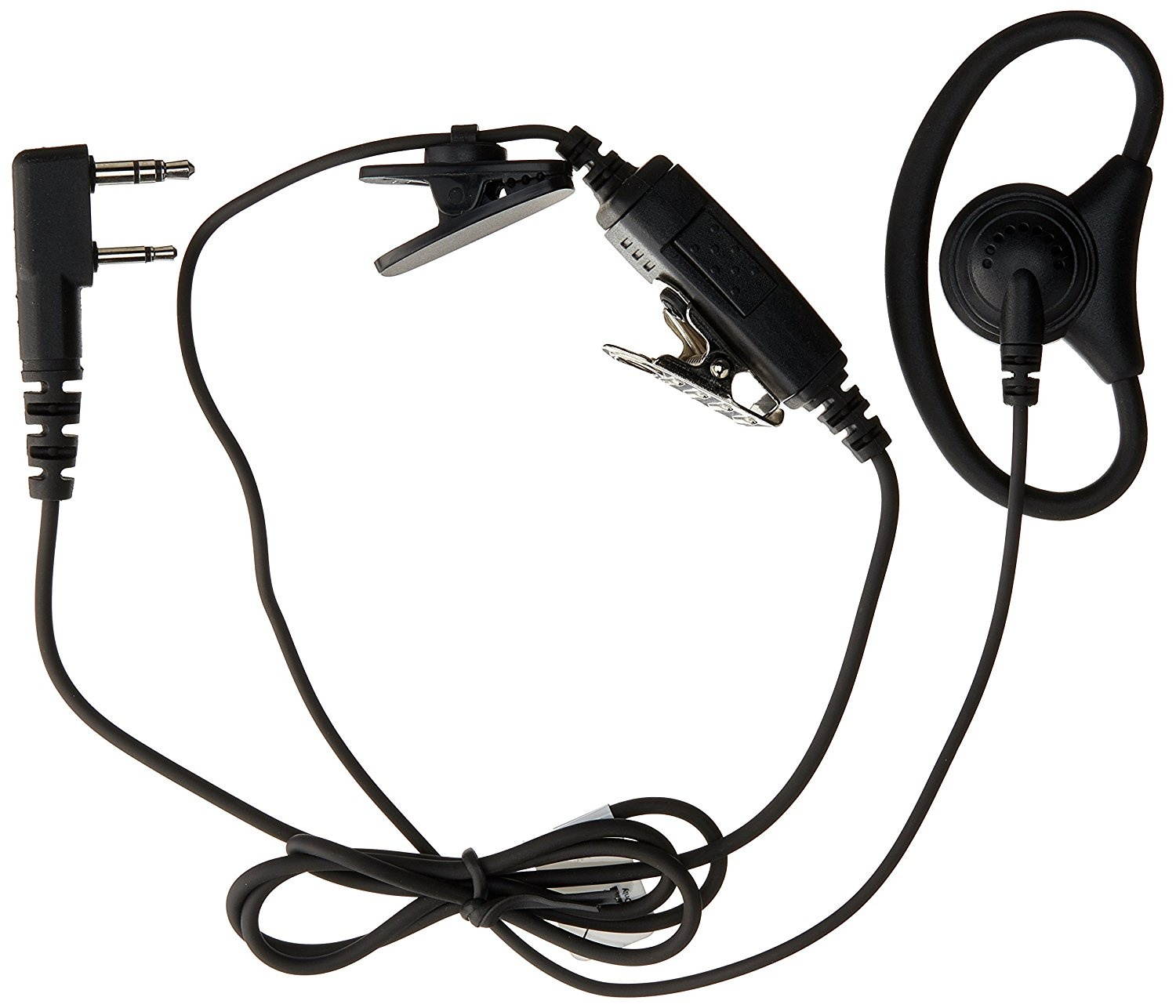 Clip Microphone Headset With Earphone For Tk Model Radios Kenwood KHS-27