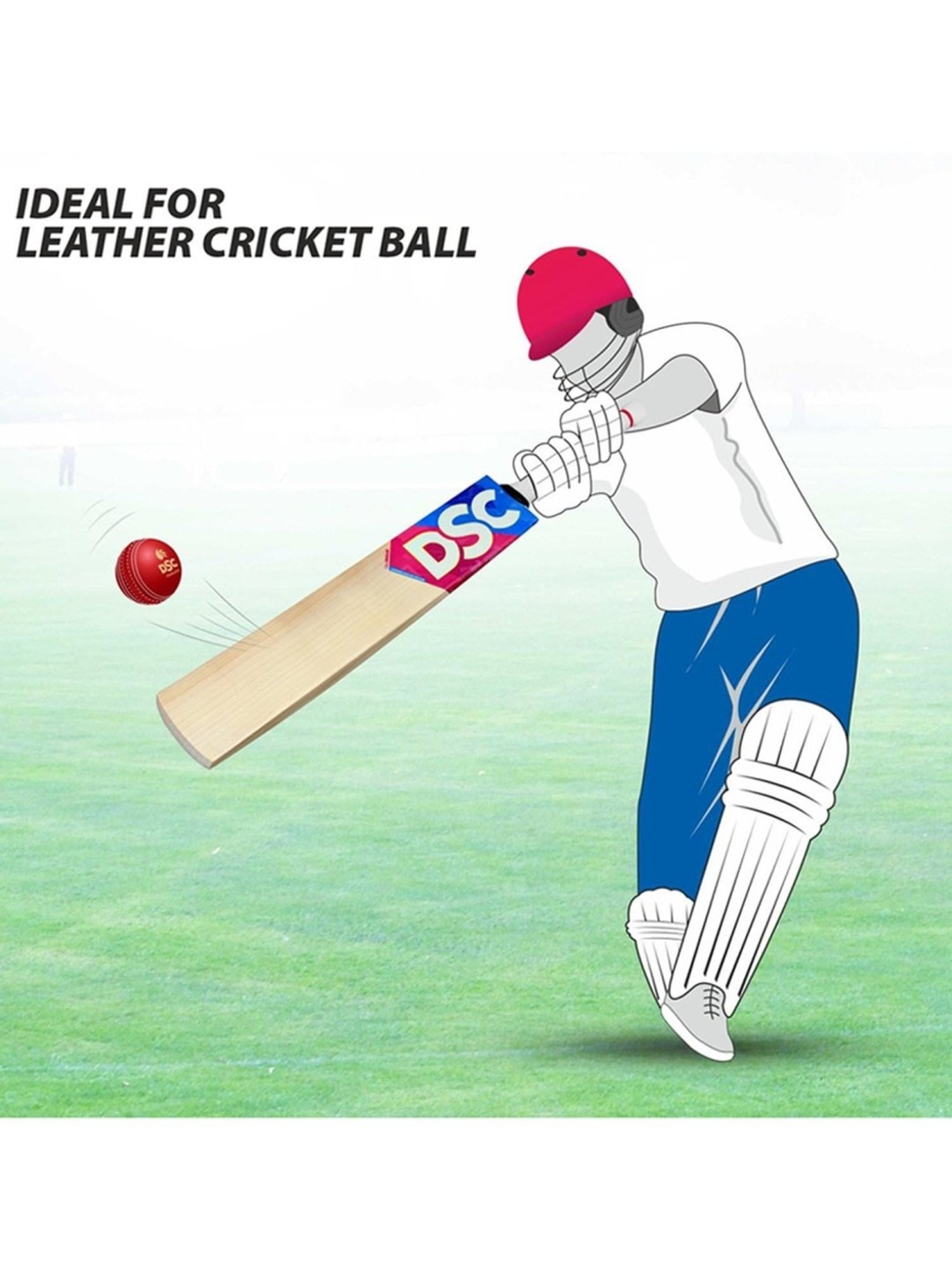 DSC Intense Pro English Willow Professional Cricket Bat for Men and Boys Size - 6