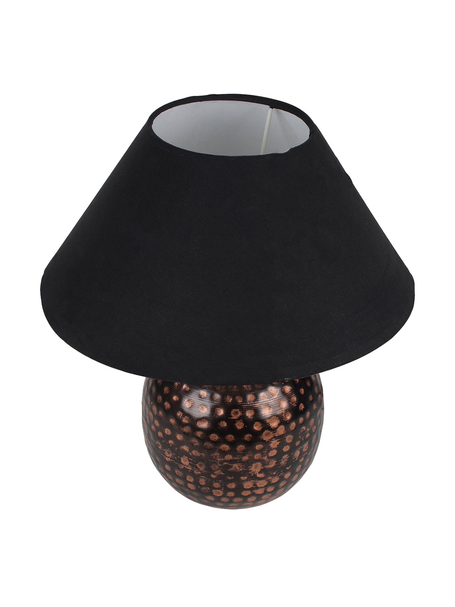 Homesake Black Hammered Oil-Rubbed Bronze Metal Table Lamp