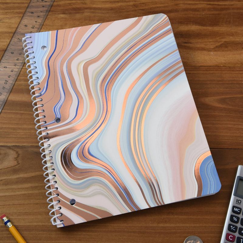 Spiral Notebook 1 Subject Wide Ruled Marble - Gartner Studios