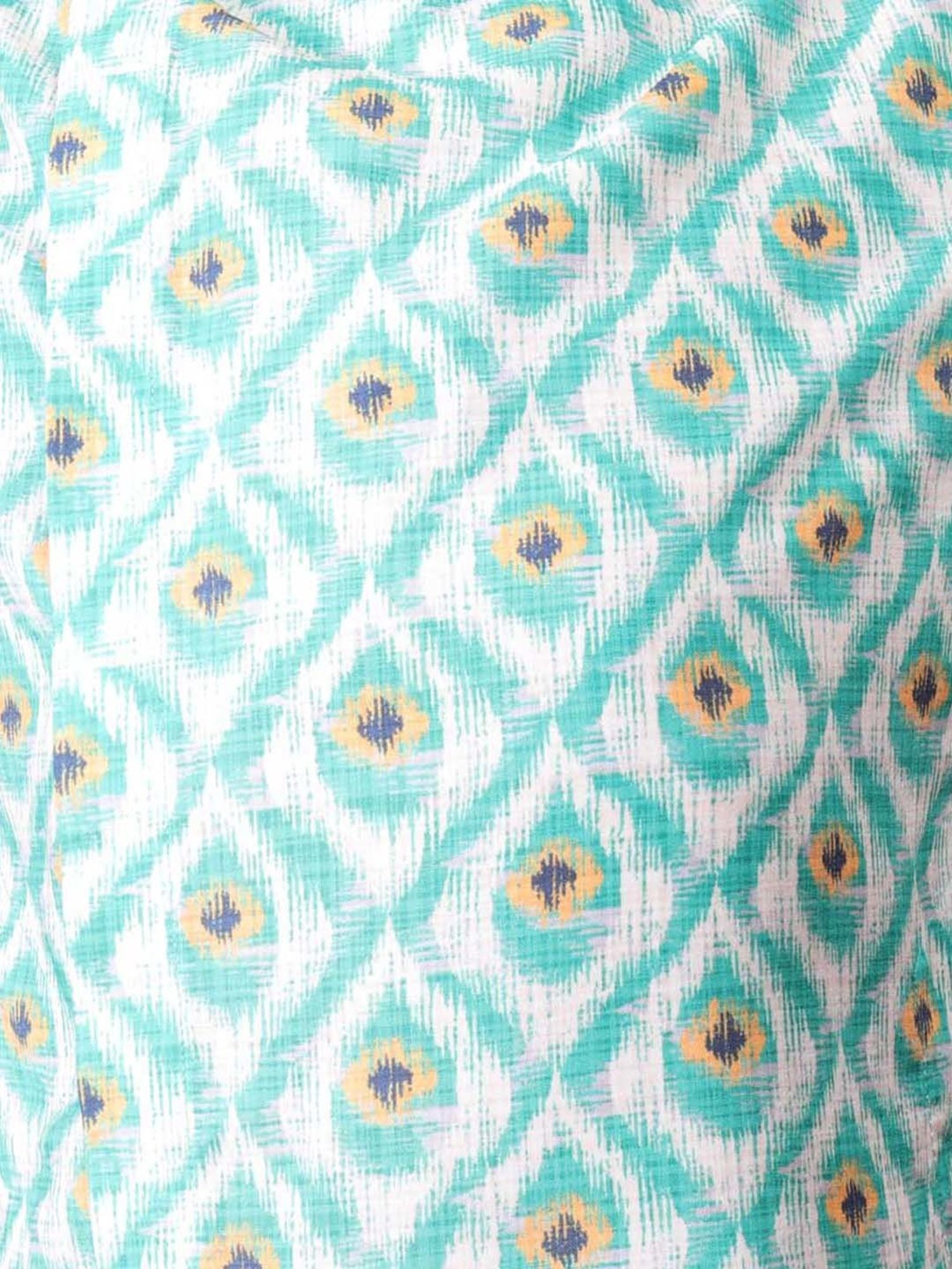 TABARD Kids Green & Beige Cotton Printed Kurta Set