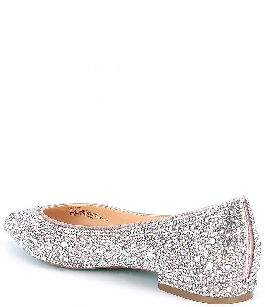 Blue by Betsey Johnson Jude Rhinestone Jeweled Dress Flats