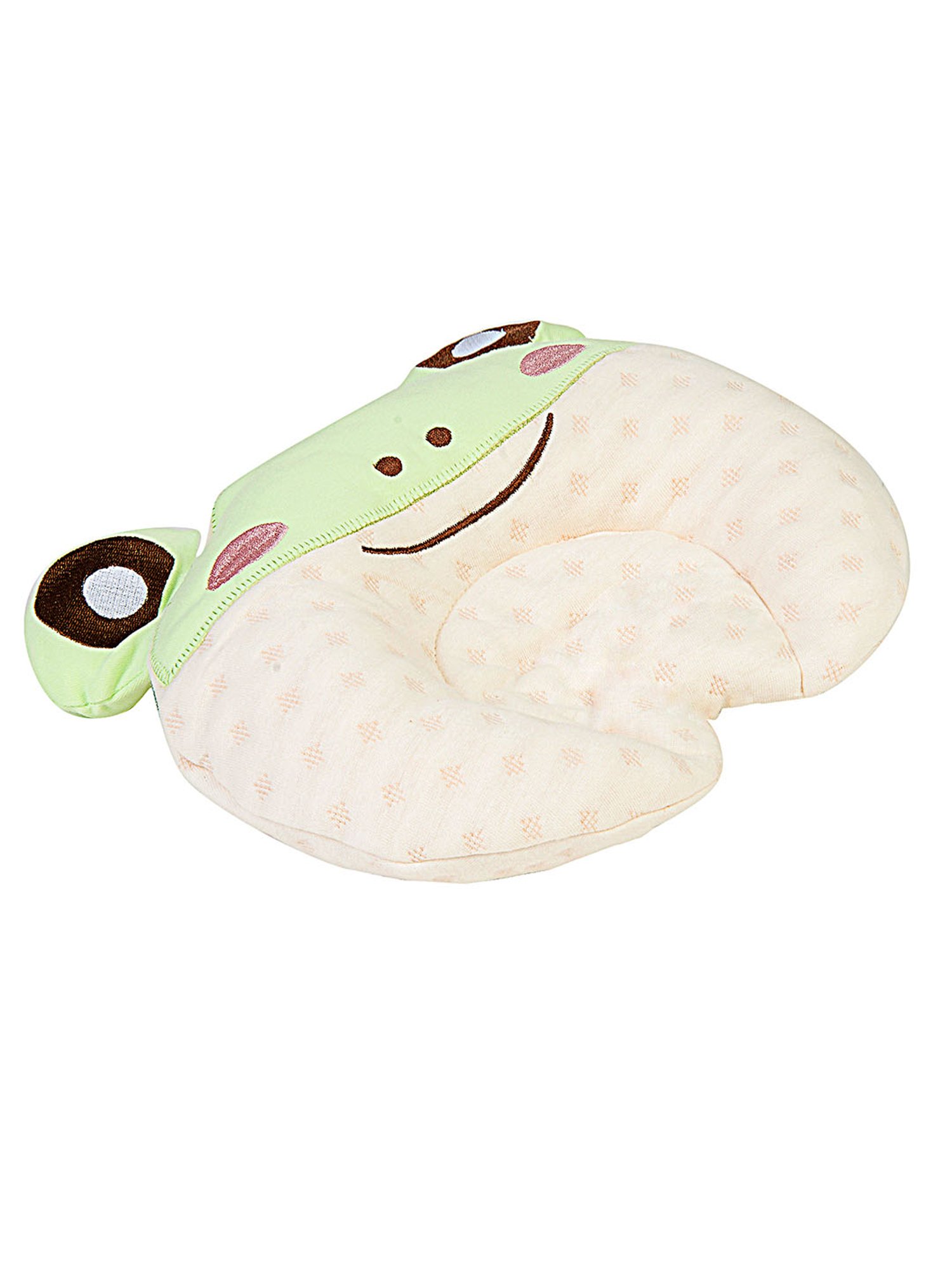Baby Moo Funny Frog Green Memory Pillow