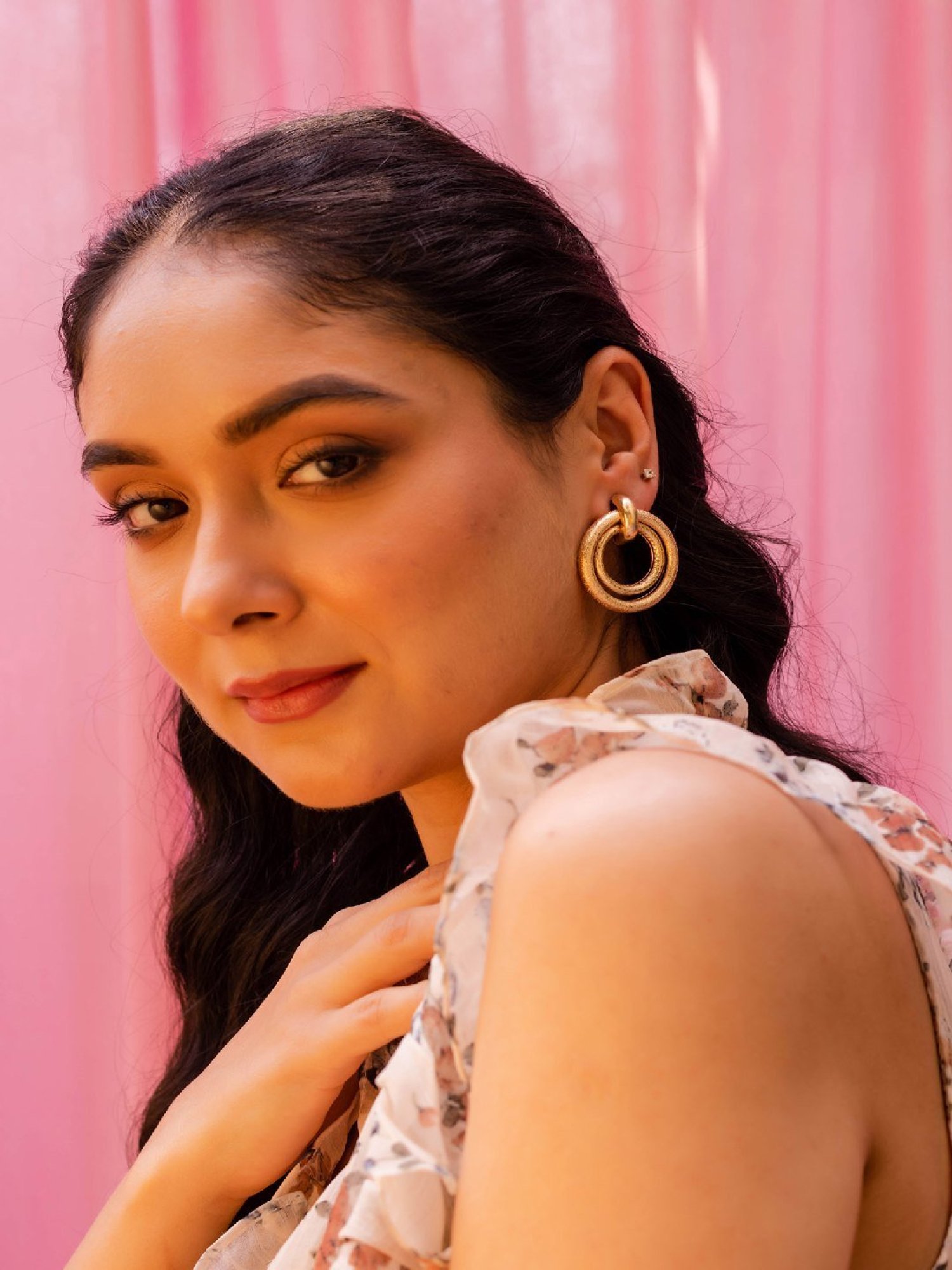 Jewelz Western Style Round Earrings for Girls & Women